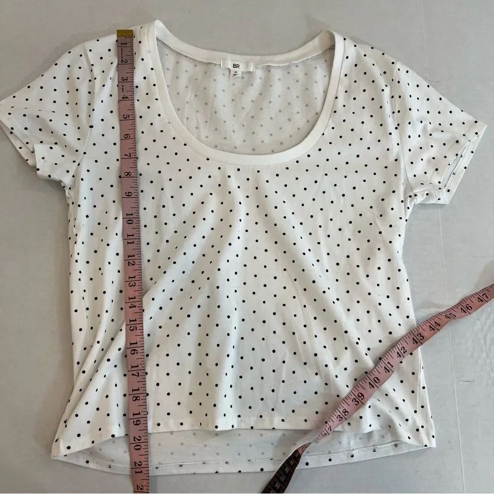 NWOT BP Black n White Polka Dot T-shirt | Size M - Picture 8 of 8